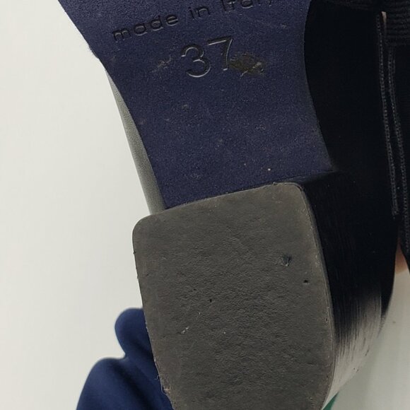 Patrizia Bonfanti Heeled Ankle Booties Boots 7 Womens Leather  Black - Picture 10 of 11